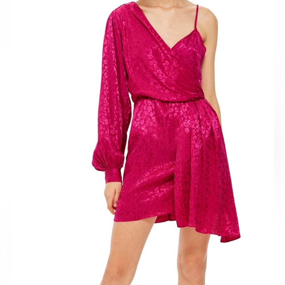 Topshop One Shoulder Drop Dress